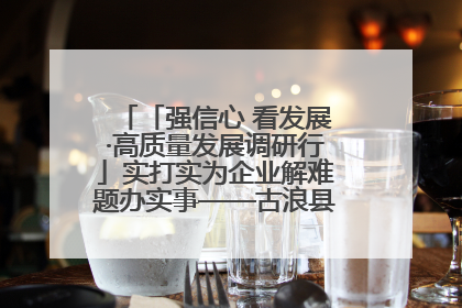 「强信心 看发展·高质量发展调研行」实打实为企业解难题办实事——古浪县优化营商环境助力企业高质量发展见闻
