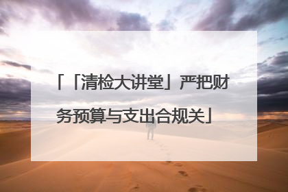 「清检大讲堂」严把财务预算与支出合规关