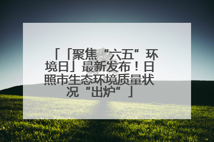 「聚焦“六五”环境日」最新发布！日照市生态环境质量状况“出炉”
