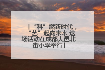 “科”燃新时代，“艺”起向未来 这场活动在成都大邑北街小学举行
