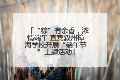 “粽”有余香，浓情端午 宜宾叙州樟海学校开展“端午节”主题活动