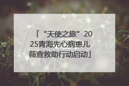 “天使之旅”2025青海先心病患儿筛查救助行动启动