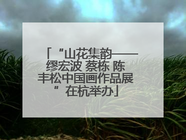 “山花集韵——缪宏波 蔡栋 陈丰松中国画作品展”在杭举办