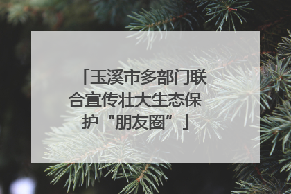 玉溪市多部门联合宣传壮大生态保护“朋友圈”