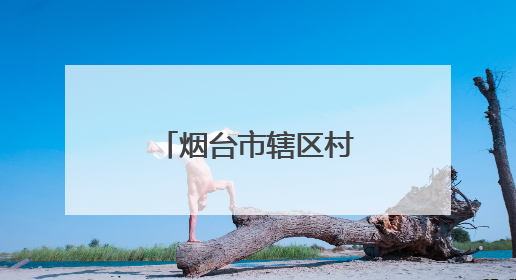 烟台市辖区村庄布局规划，最新公示来了