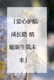 爱心护航成长路 情暖新生筑未来