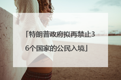 特朗普政府拟再禁止36个国家的公民入境