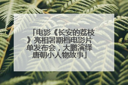电影《长安的荔枝》亮相暑期档电影片单发布会，大鹏演绎唐朝小人物故事