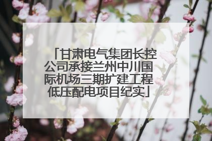 甘肃电气集团长控公司承接兰州中川国际机场三期扩建工程低压配电项目纪实