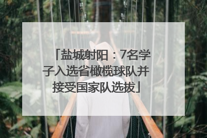 盐城射阳：7名学子入选省橄榄球队并接受国家队选拔