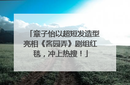 章子怡以超短发造型亮相《酱园弄》剧组红毯，冲上热搜！