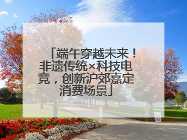 端午穿越未来！非遗传统×科技电竞，创新沪郊嘉定消费场景