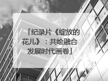 纪录片《绽放的花儿》：共绘融合发展时代画卷