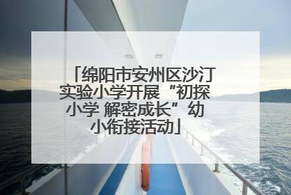 绵阳市安州区沙汀实验小学开展“初探小学 解密成长”幼小衔接活动