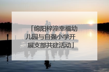 绵阳梓潼幸福幼儿园与自强小学开展支部共建活动