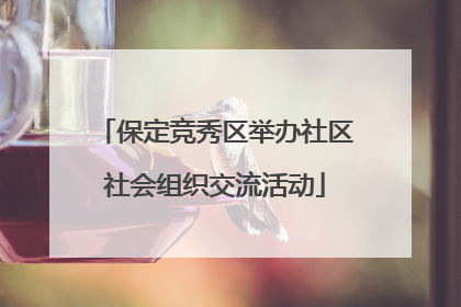 保定竞秀区举办社区社会组织交流活动
