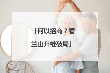 何以招商？看兰山升维破局