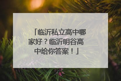 临沂私立高中哪家好？临沂明谷高中给你答案！