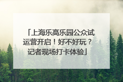 上海乐高乐园公众试运营开启！好不好玩？记者现场打卡体验