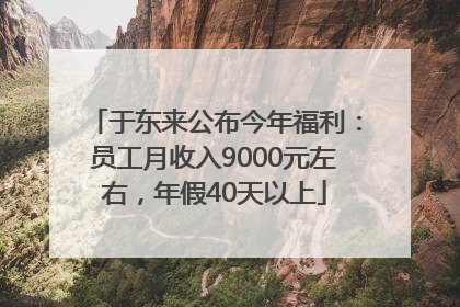 于东来公布今年福利：员工月收入9000元左右，年假40天以上