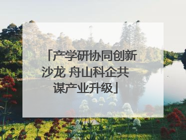 产学研协同创新沙龙 舟山科企共谋产业升级