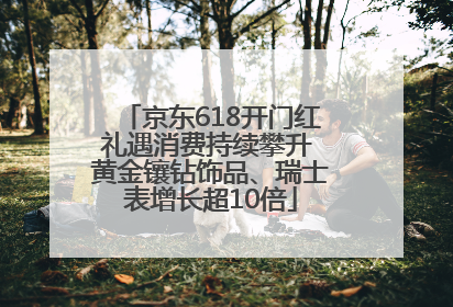 京东618开门红礼遇消费持续攀升 黄金镶钻饰品、瑞士表增长超10倍