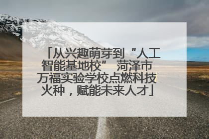 从兴趣萌芽到“人工智能基地校” 菏泽市万福实验学校点燃科技火种，赋能未来人才