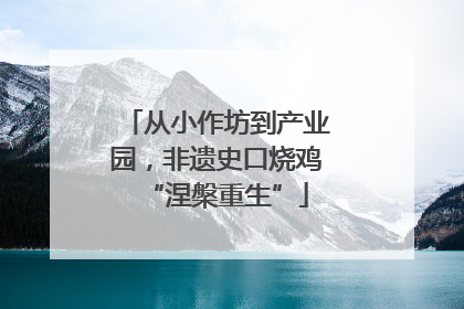 从小作坊到产业园，非遗史口烧鸡“涅槃重生”