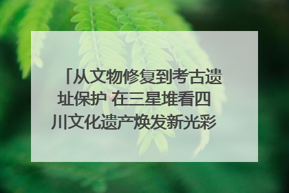 从文物修复到考古遗址保护 在三星堆看四川文化遗产焕发新光彩｜您牵挂的四川