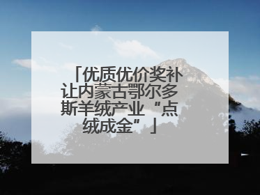 优质优价奖补让内蒙古鄂尔多斯羊绒产业“点绒成金”