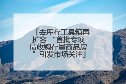 去库存工具箱再扩容 “首批专项债收购存量商品房”引发市场关注