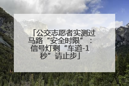 公交志愿者实测过马路“安全时限”：信号灯剩“车道-1秒”请止步