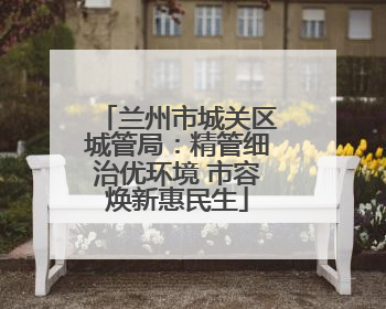 兰州市城关区城管局：精管细治优环境 市容焕新惠民生
