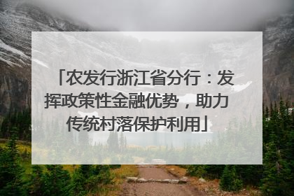 农发行浙江省分行：发挥政策性金融优势，助力传统村落保护利用