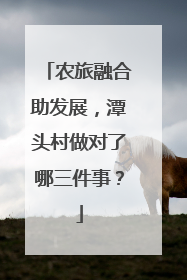 农旅融合助发展，潭头村做对了哪三件事？