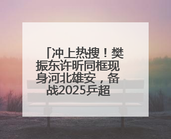 冲上热搜！樊振东许昕同框现身河北雄安，备战2025乒超联赛