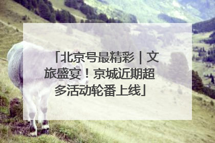 北京号最精彩｜文旅盛宴！京城近期超多活动轮番上线