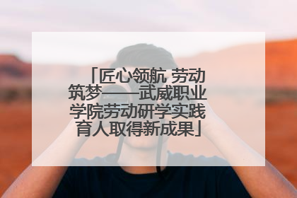匠心领航 劳动筑梦——武威职业学院劳动研学实践育人取得新成果