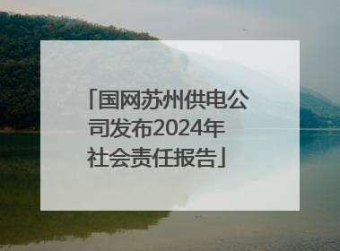 国网苏州供电公司发布2024年社会责任报告