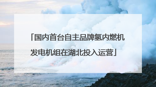 国内首台自主品牌氢内燃机发电机组在湖北投入运营