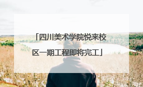 四川美术学院悦来校区一期工程即将完工