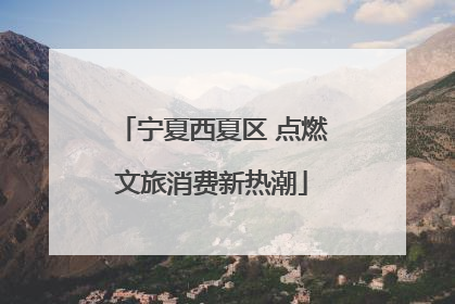宁夏西夏区 点燃文旅消费新热潮
