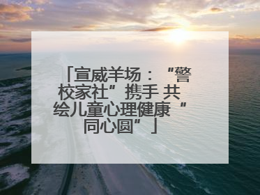 宣威羊场：“警校家社”携手 共绘儿童心理健康“同心圆”