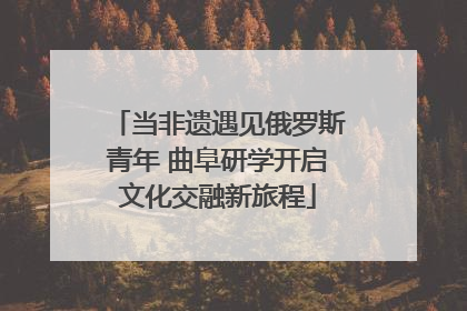 当非遗遇见俄罗斯青年 曲阜研学开启文化交融新旅程