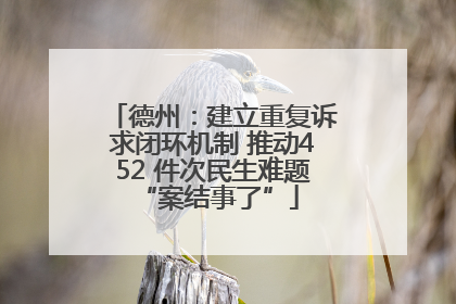 德州：建立重复诉求闭环机制 推动452 件次民生难题 “案结事了”
