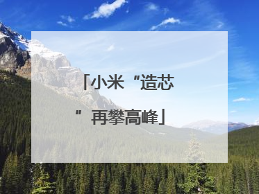 小米“造芯”再攀高峰
