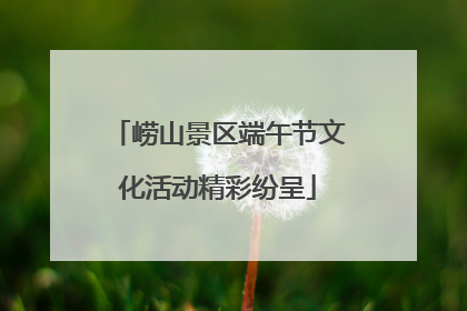 崂山景区端午节文化活动精彩纷呈