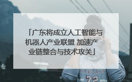 广东将成立人工智能与机器人产业联盟 加速产业链整合与技术攻关