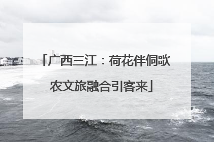 广西三江：荷花伴侗歌 农文旅融合引客来