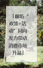 廊坊“政策+活动”同向发力带动消费市场升温